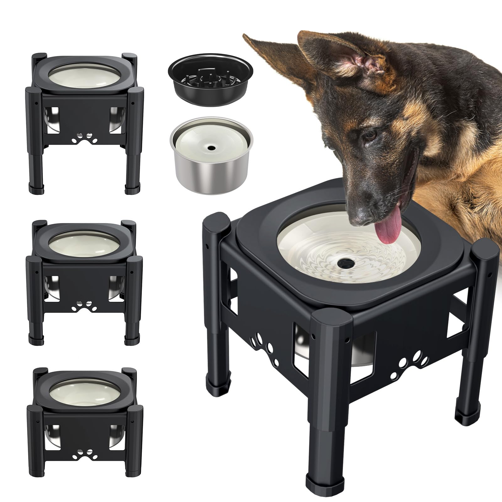 Lewondr bol d’eau chien grande capacité 2,5 L pour chiens gourmands
