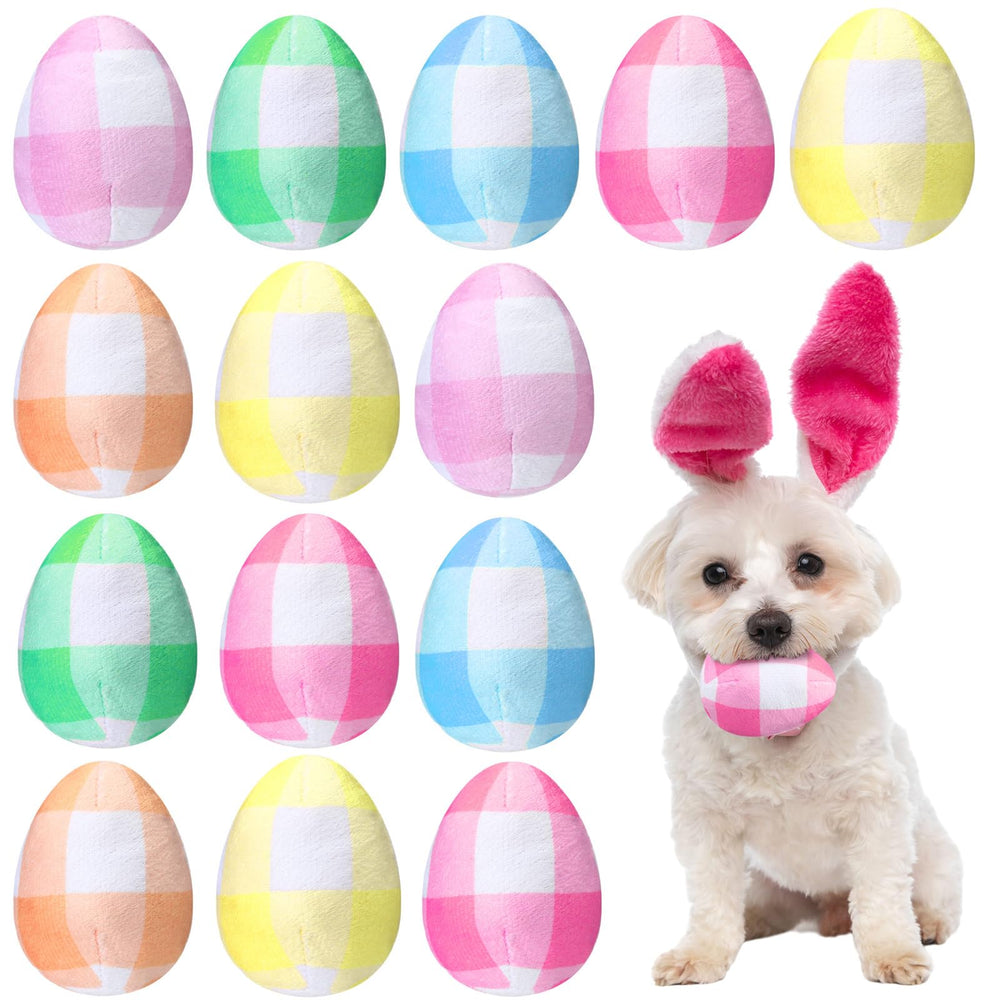 Jouet Leyndo oeuf pastel a carreaux, divertissement quotidien pour chien