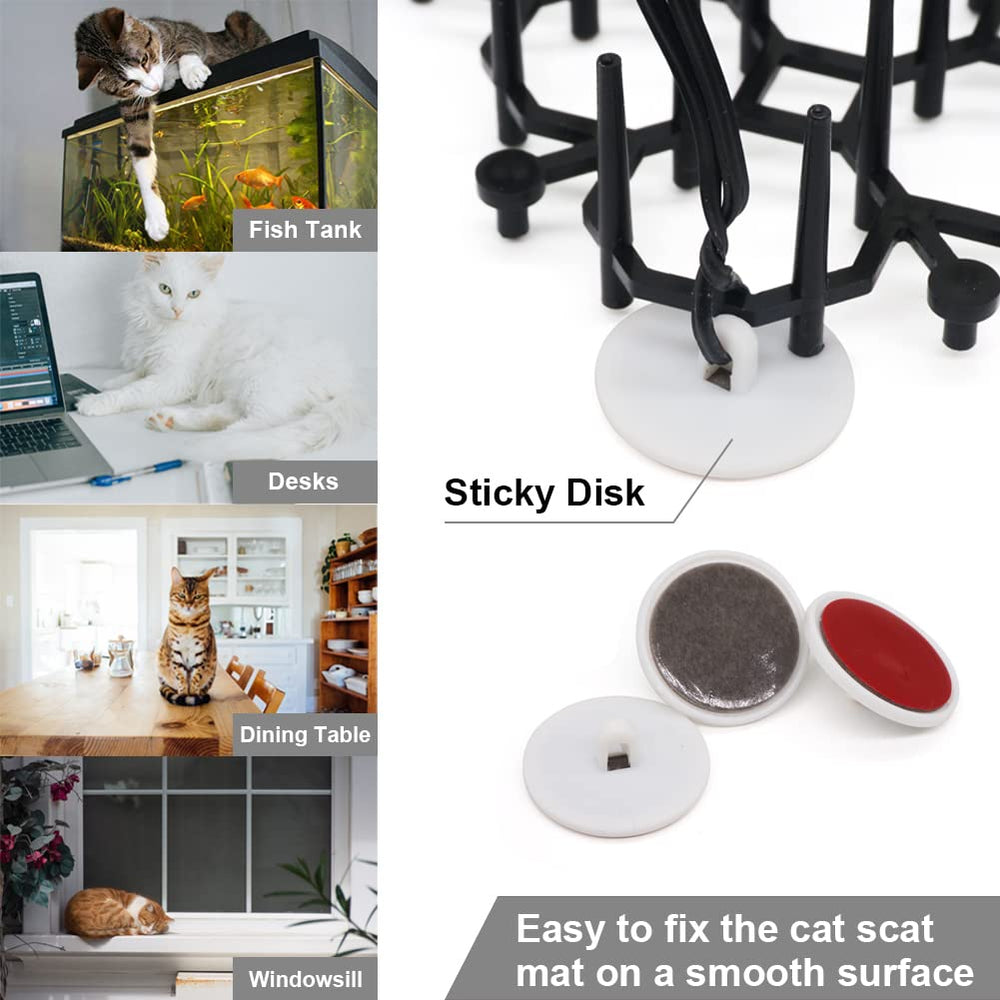 Ley's Mat anti-chat autour d'un poteau, installation rapide.