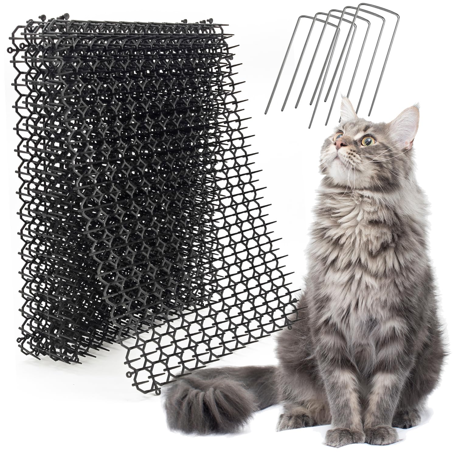Tapis Ley's scat pointes extérieurs pour dissuader les chats sans blessure