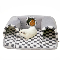 Lfokd tunnel abri cochon d’Inde avec lit chaud et espace confortable