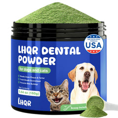 LHQR poudre dentaire chien, haleine plus fraîche grâce aux probiotiques et enzymes.
