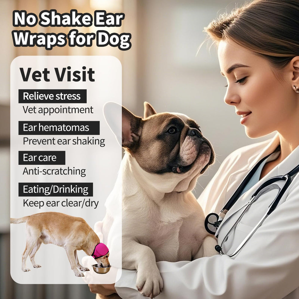LIANZIMAU cache-oreilles chien ajustable : s'adapte facilement à toutes les tailles pour un maintien sûr.