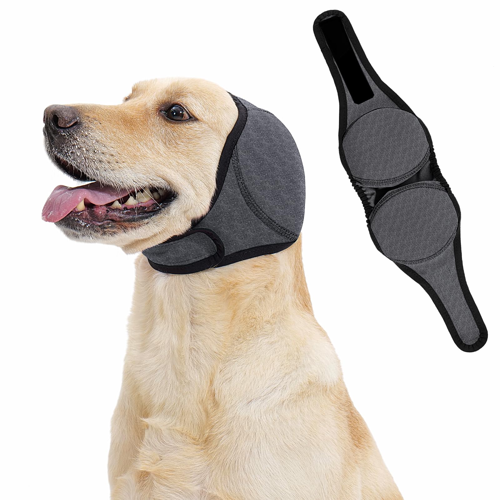 LIANZIMAU couvre-oreilles pour chien, réduction du bruit lors d'orages