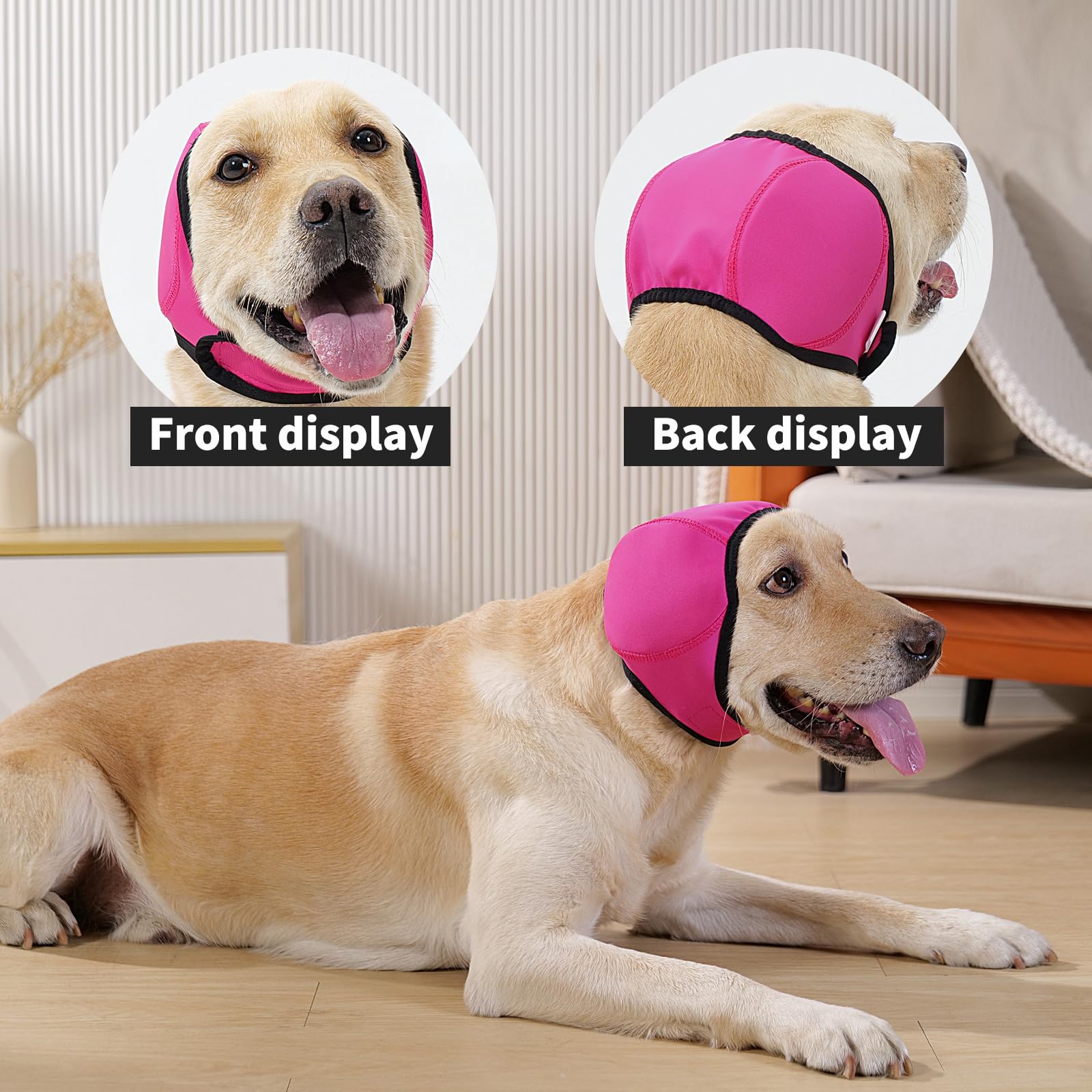 LIANZIMAU couvre-oreilles-chien durable et lavable en machine.