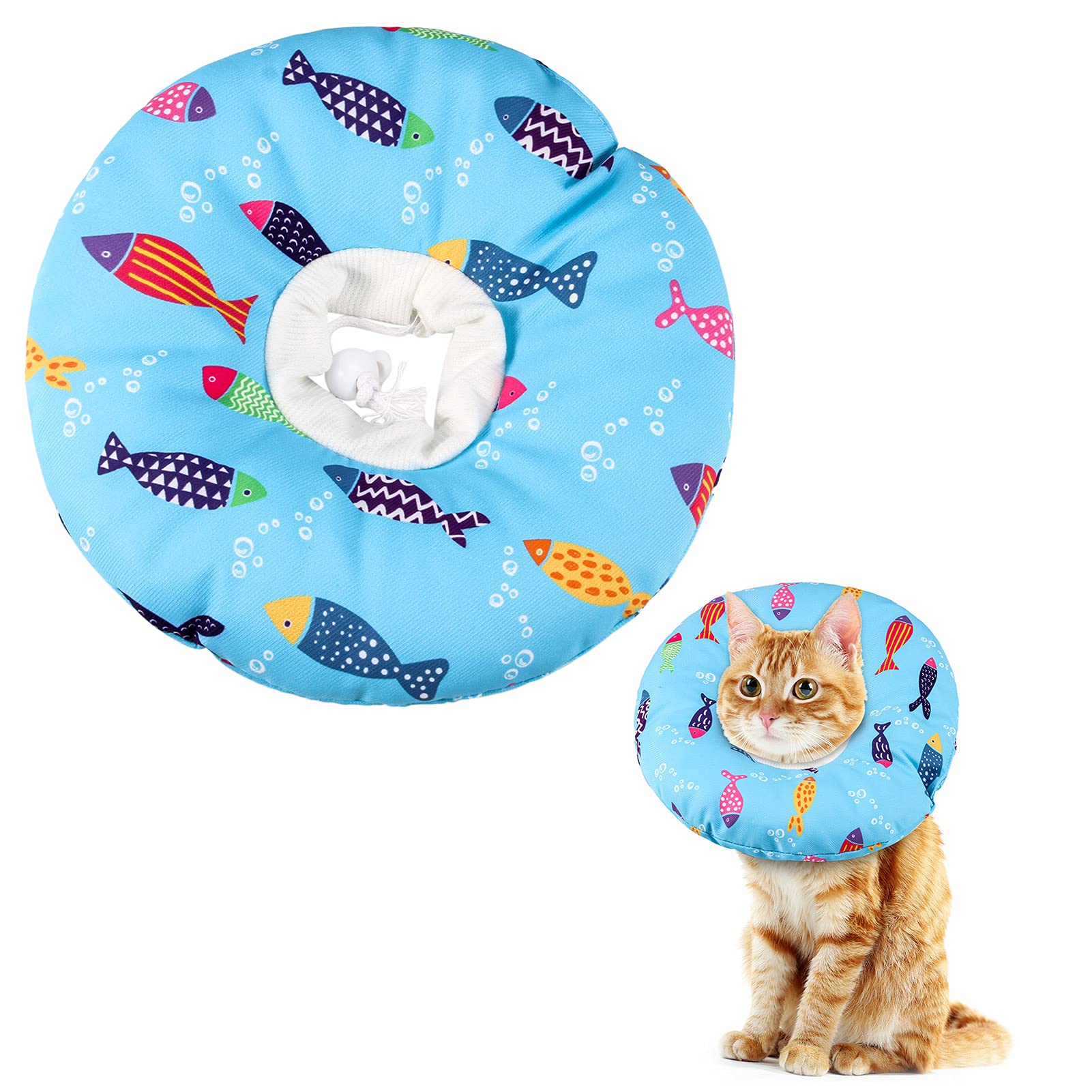 Libfrnt collier-cone chat doux Elisabéthain, récupération confortable.