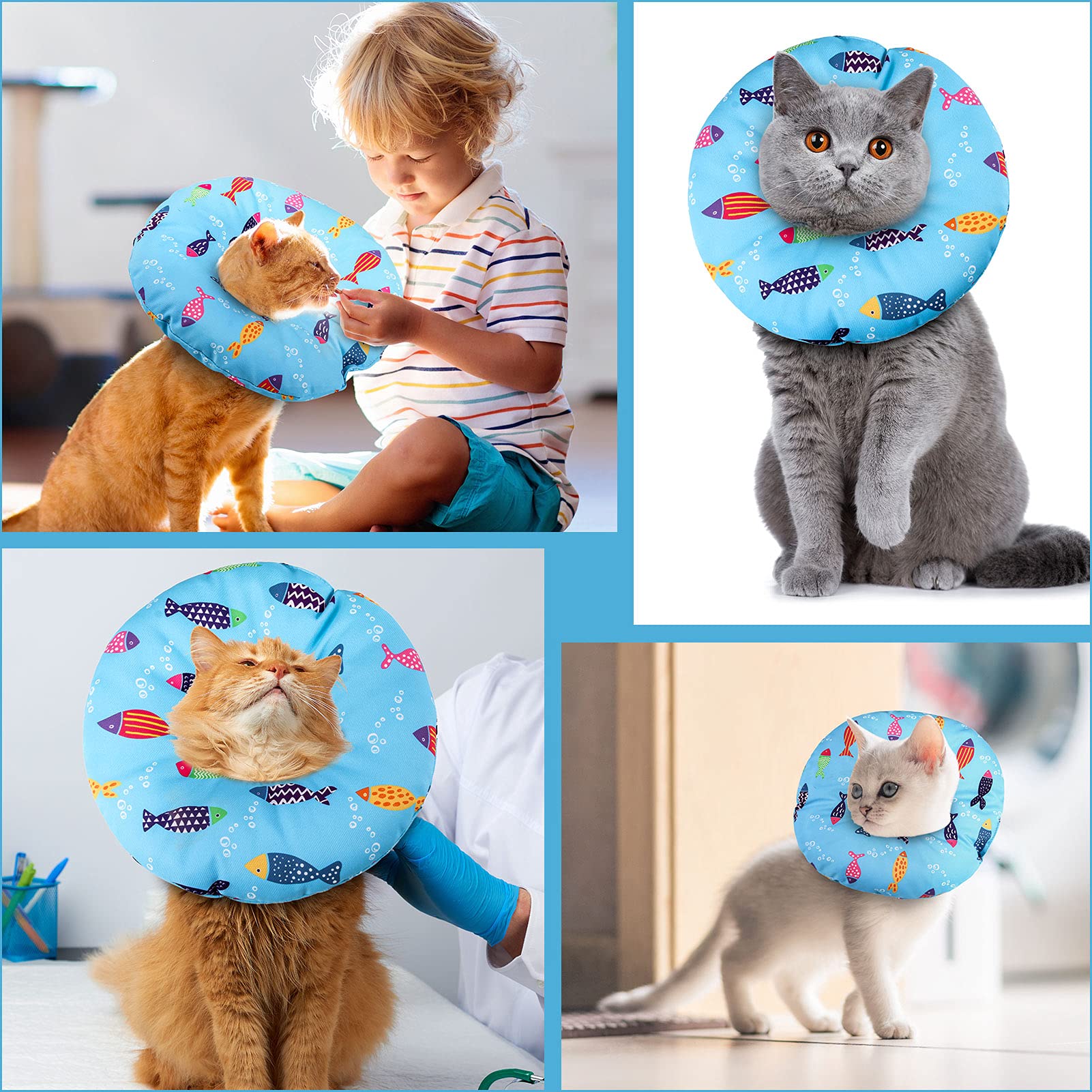 Libfrnt collier-cone au motif poisson, esthétique mignonne et utile.