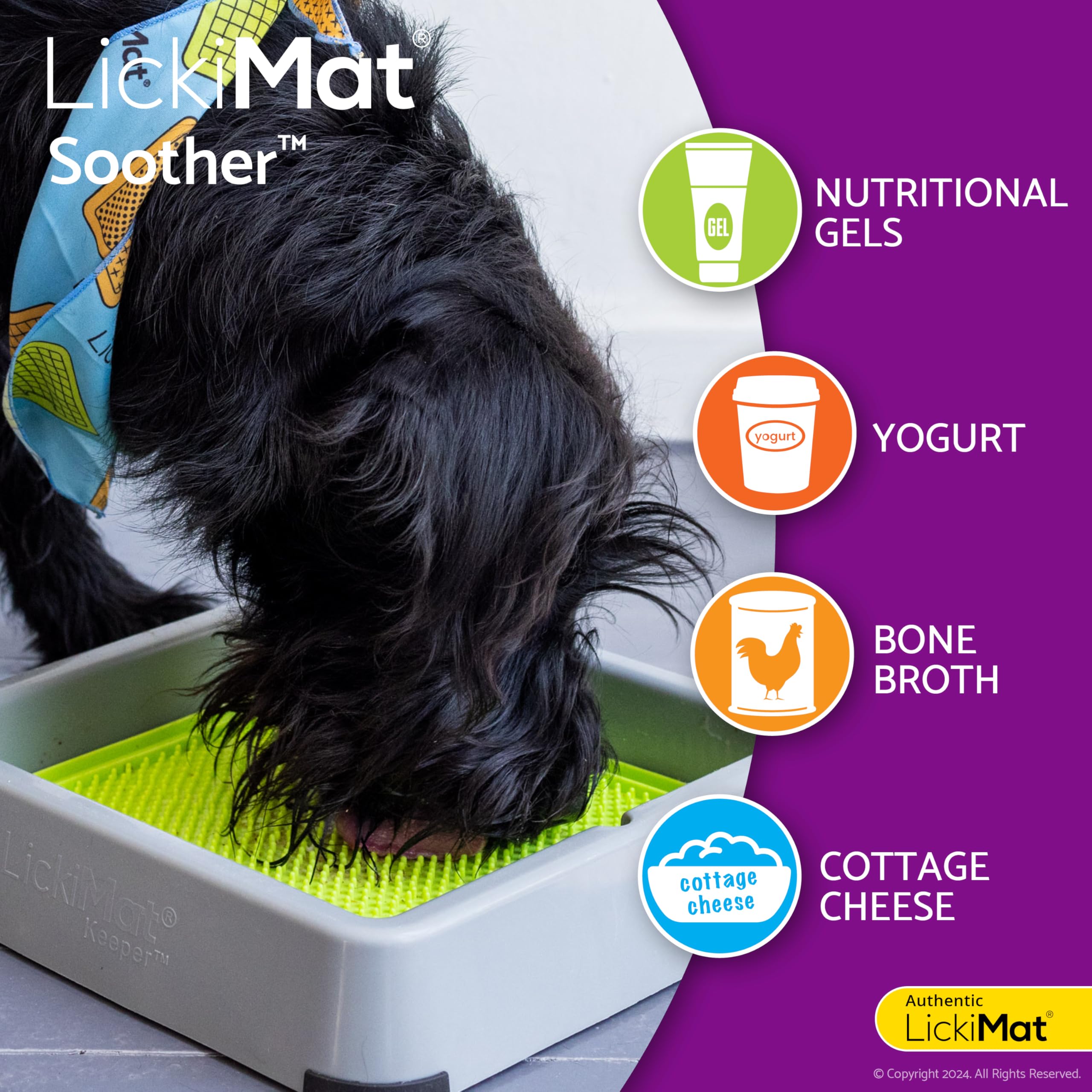 LickiMat Classic utile pour le refroidissement pendant les journées chaudes.