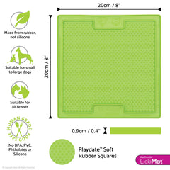 LickiMat Classic avec surface texturée pour stimuler la production de salive.