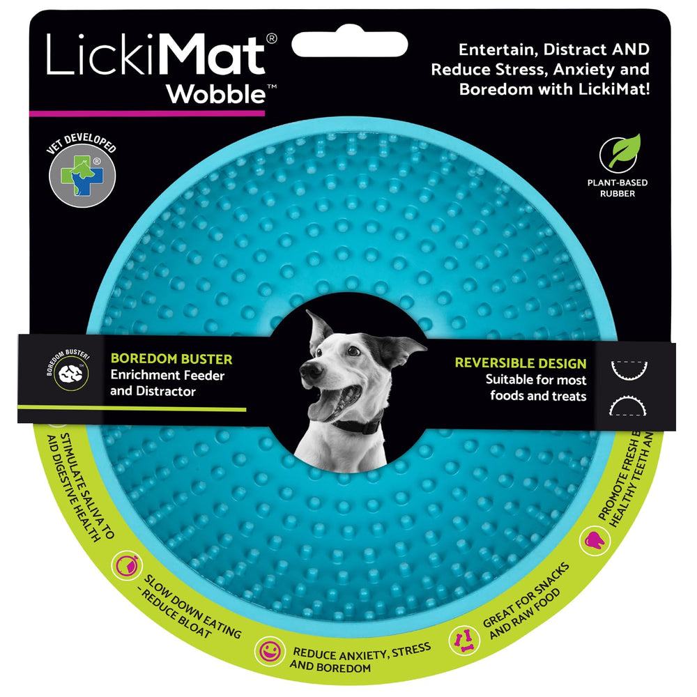 LickiMat Wobble – bol lent pour chien, apaise anxiété et ennui.