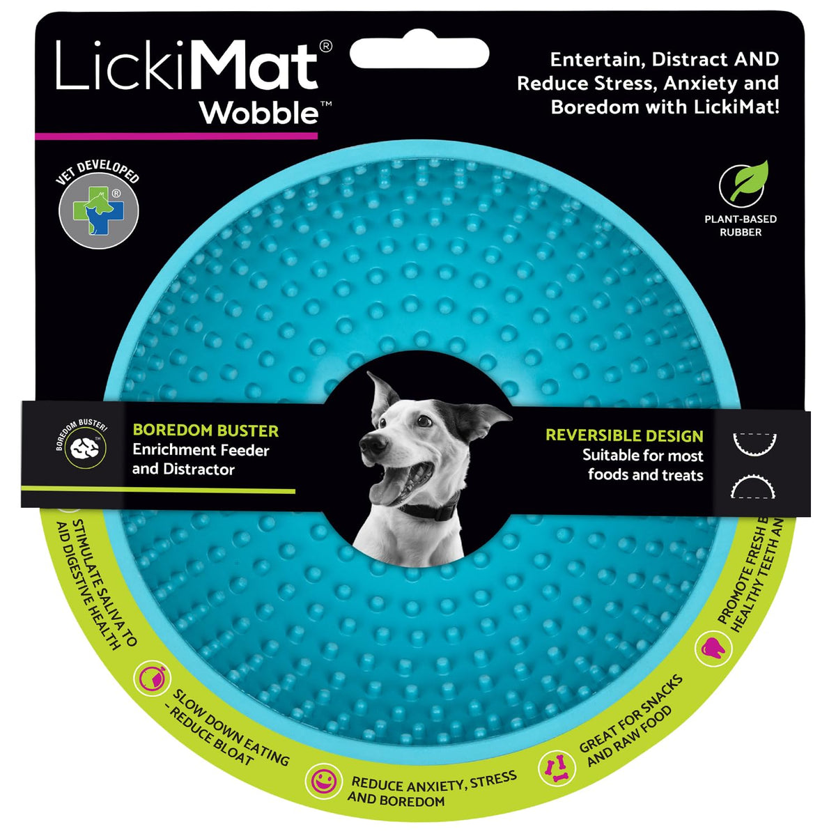 LickiMat Wobble – bol lent pour chien, apaise anxiété et ennui.