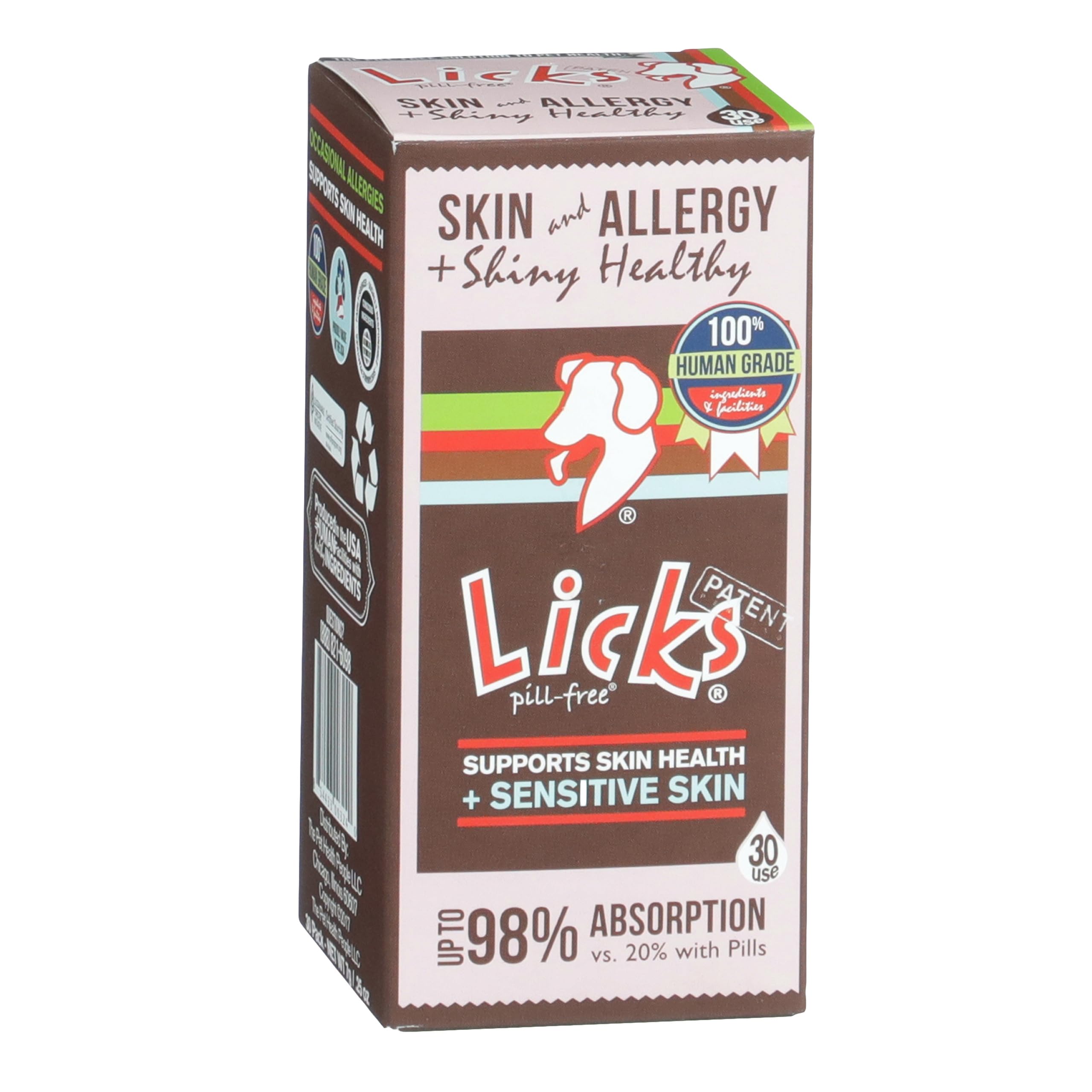 Licks Pill Free: gel-pack oméga-3 chien, peau saine et allergies