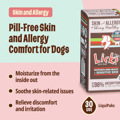 Licks Pill Free: huile oméga-3 chien, peau hydratée et souple