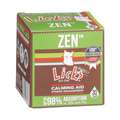 Licks Pill Free Zen Chat: pack-gel calme prêt à l’emploi pour chats.