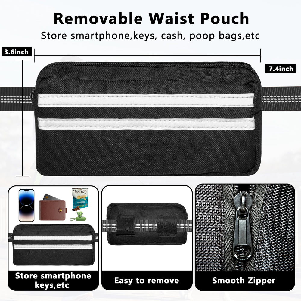 LIEVUIKEN ceinture taille ajustable réfléchissante pour sécurité nocturne