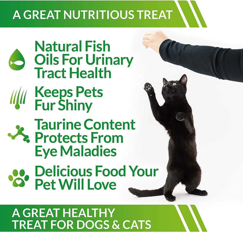 Friandise saine pour chats et chatons à base de bonito Life Essentials.