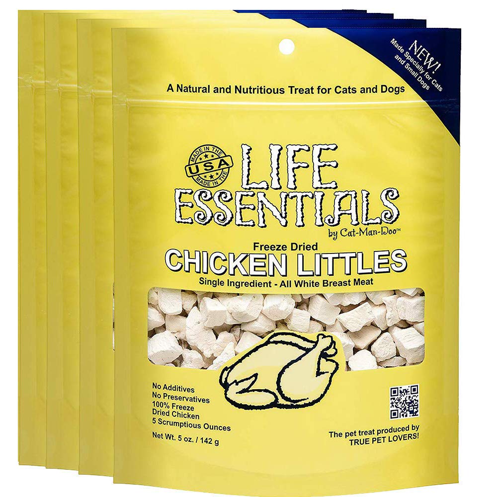 Life Essentials Chicken Littles, boite 4 pack, bouchées pratiques pour l'entraînement.