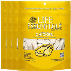 Life Essentials par Cat-Man-Doo – emballage de friandises poulet lyophilisé, pratique pour les récompenses.