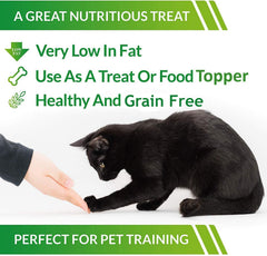 Life Essentials par Cat-Man-Doo – sachet ouvert et friandises sans céréales utiles pour chiens et chats