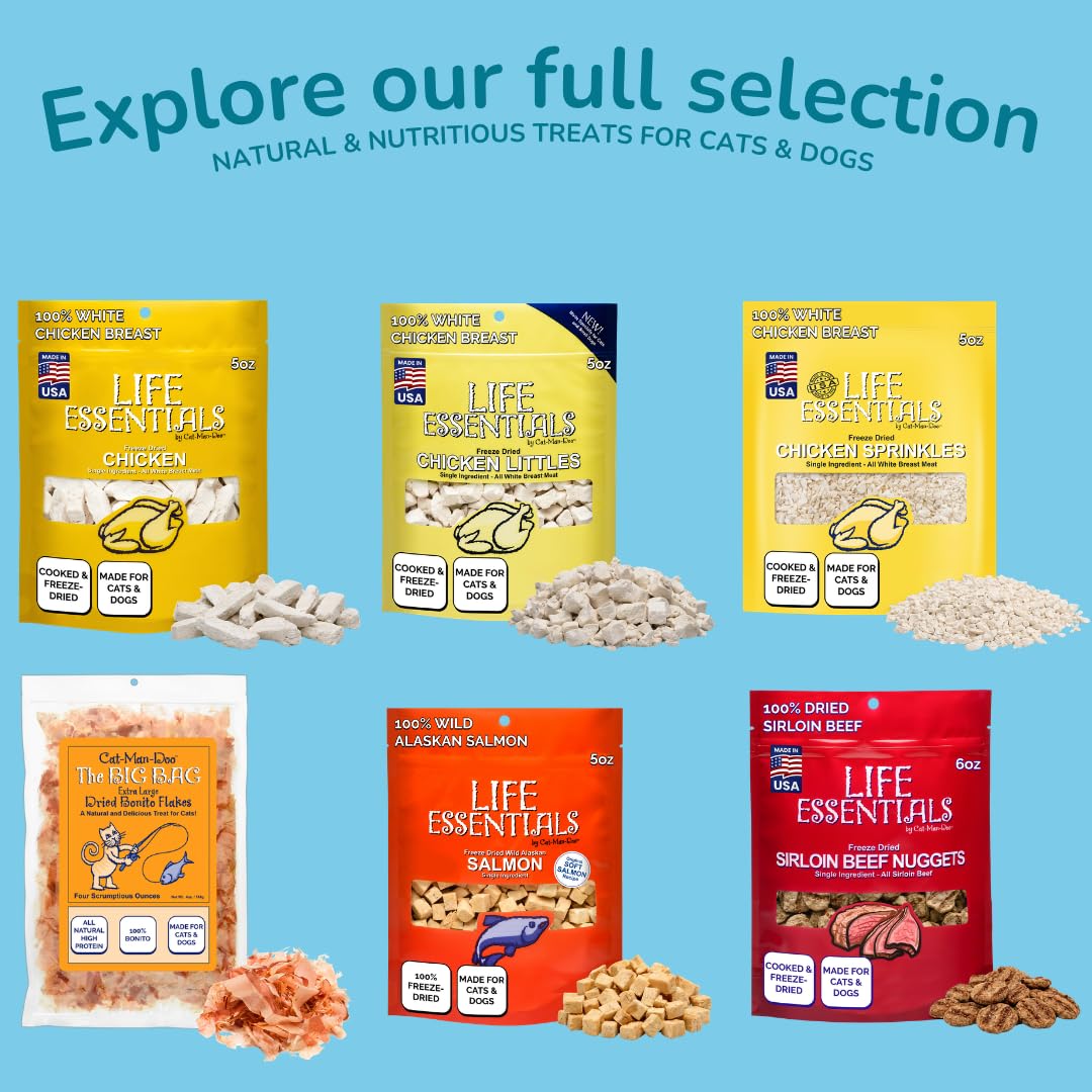 Life Essentials sans artificiels saumon sauvage, option saine et naturelle pour friandises.