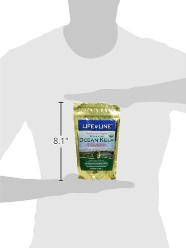 Life Line Organic Ocean Kelp poudre, texture fine et riche en nutriments