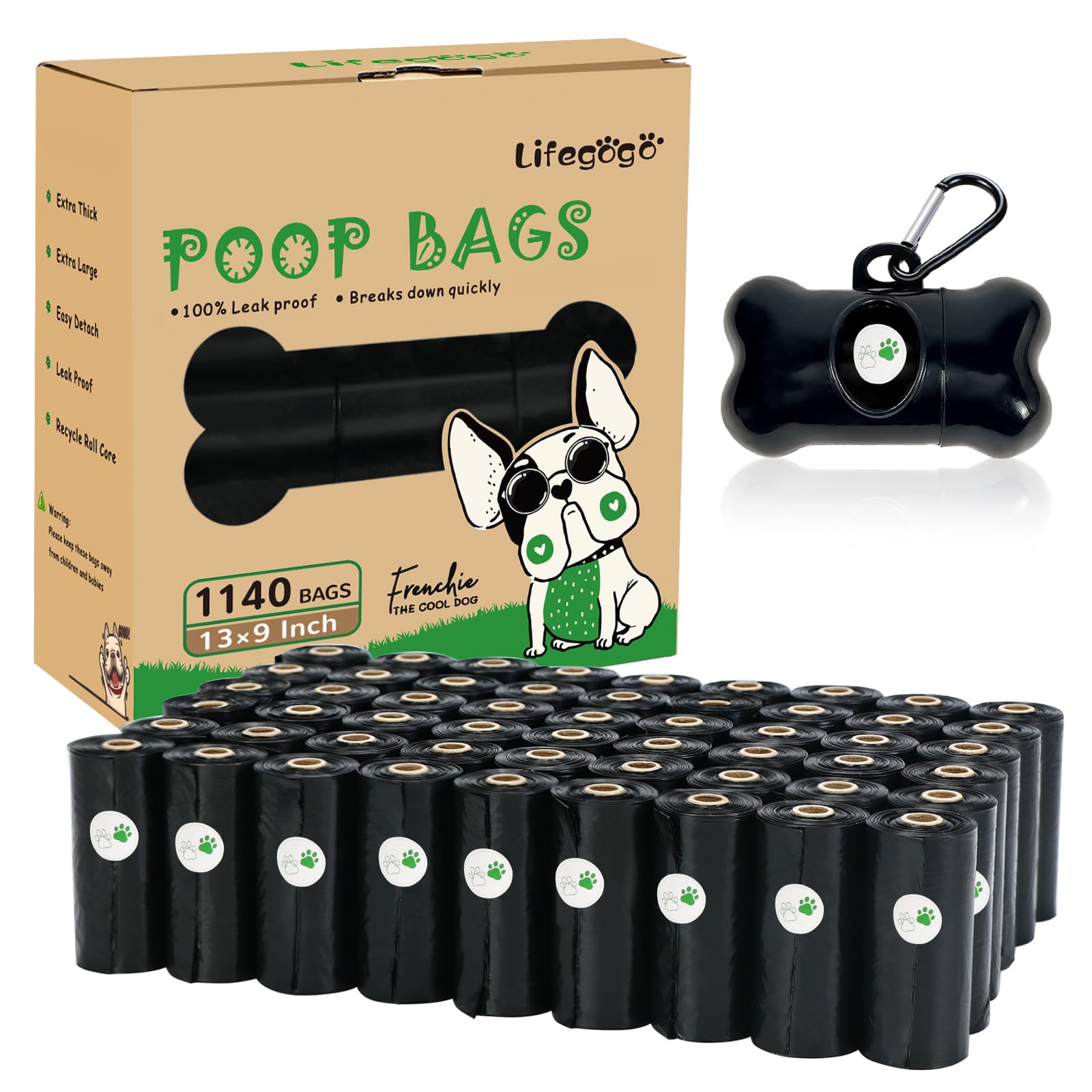 Pack Lifegogo 57 rouleaux, couverture annuelle pratique.