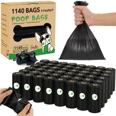 Lifegogo sacs déjections chien avec distributeur os, pratique lors des promenades.
