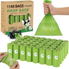Lifegogo sacs-poubelle-chien avec distributeur en forme d'os, pratique en promenade.