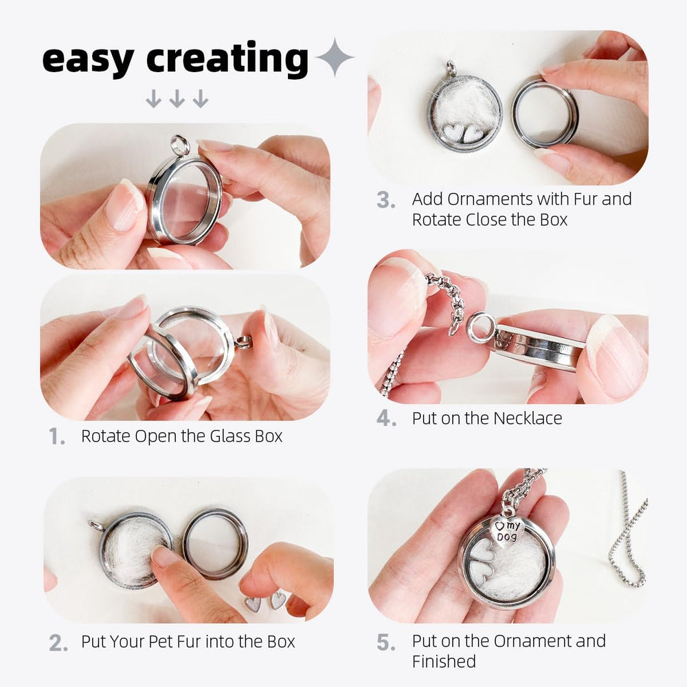 Lifelisa chaine-acier-inox memoír-collier, qualité durable pour souvenir au quotidien.
