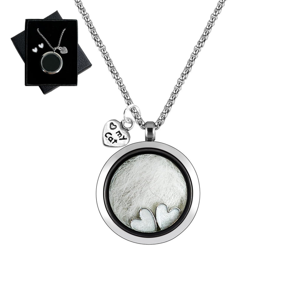 Collier mémoire Lifelisa avec urne verre-cercle pour garder les cendres près du cœur.