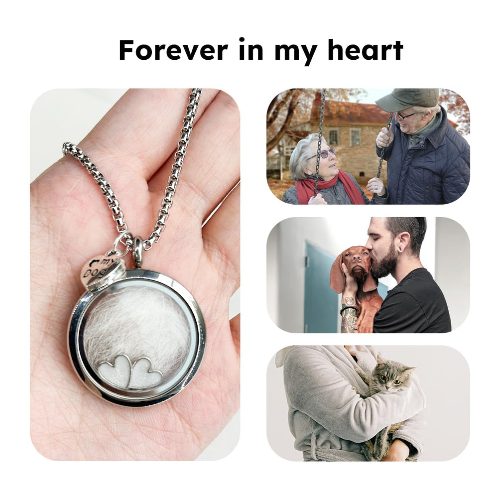 Lifelisa collier-verre memoír lumière et clarté pour se souvenir.
