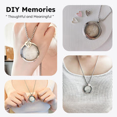 Lifelisa poil-animal collier memoír-verre, mémoire délicate pour animaux bien-aimés.