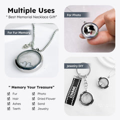 Lifelisa poil-chien collier memoír-verre, souvenir tangible pour votre ami fidèle.