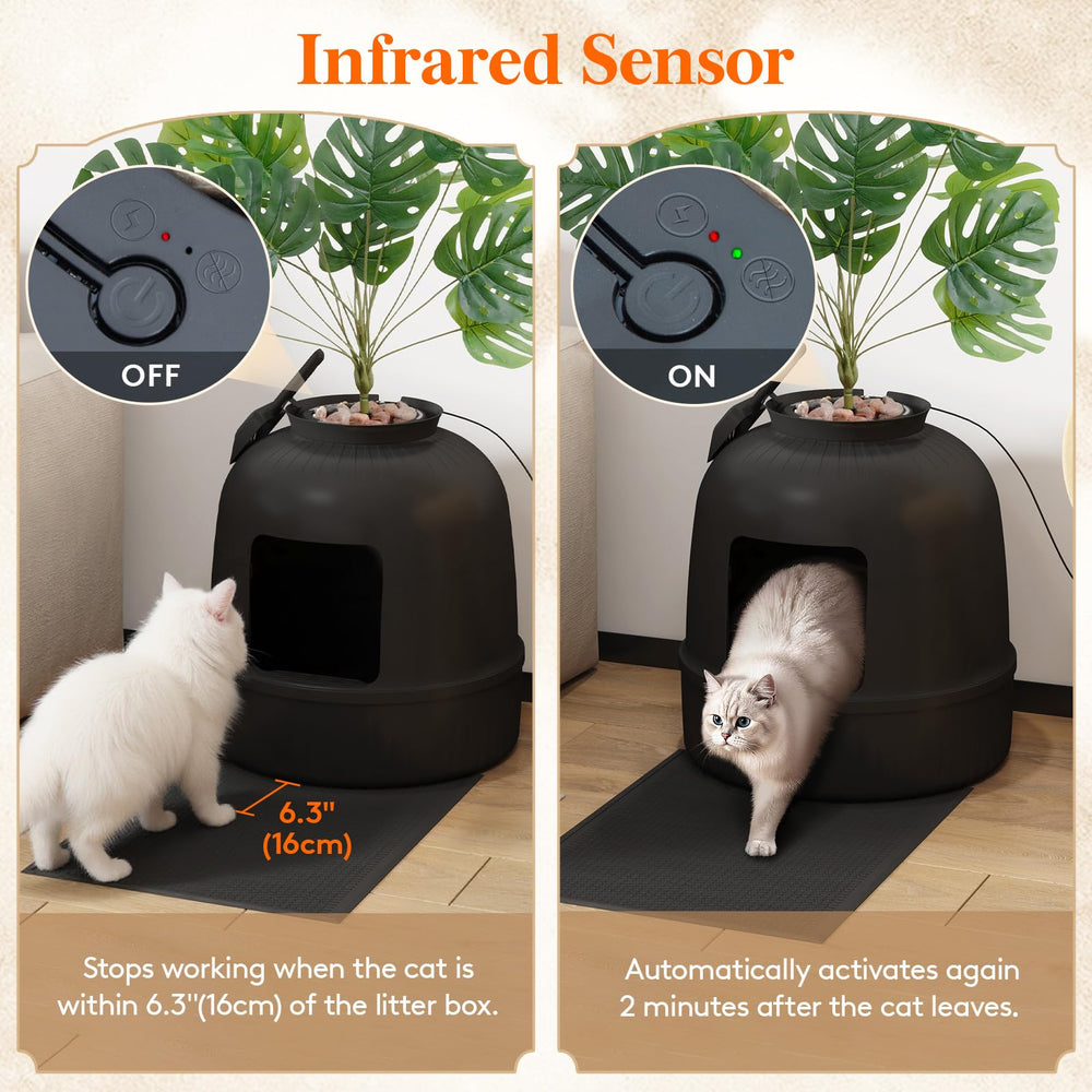Lifewit seuil bas 15 cm facilitant l’accès des chats
