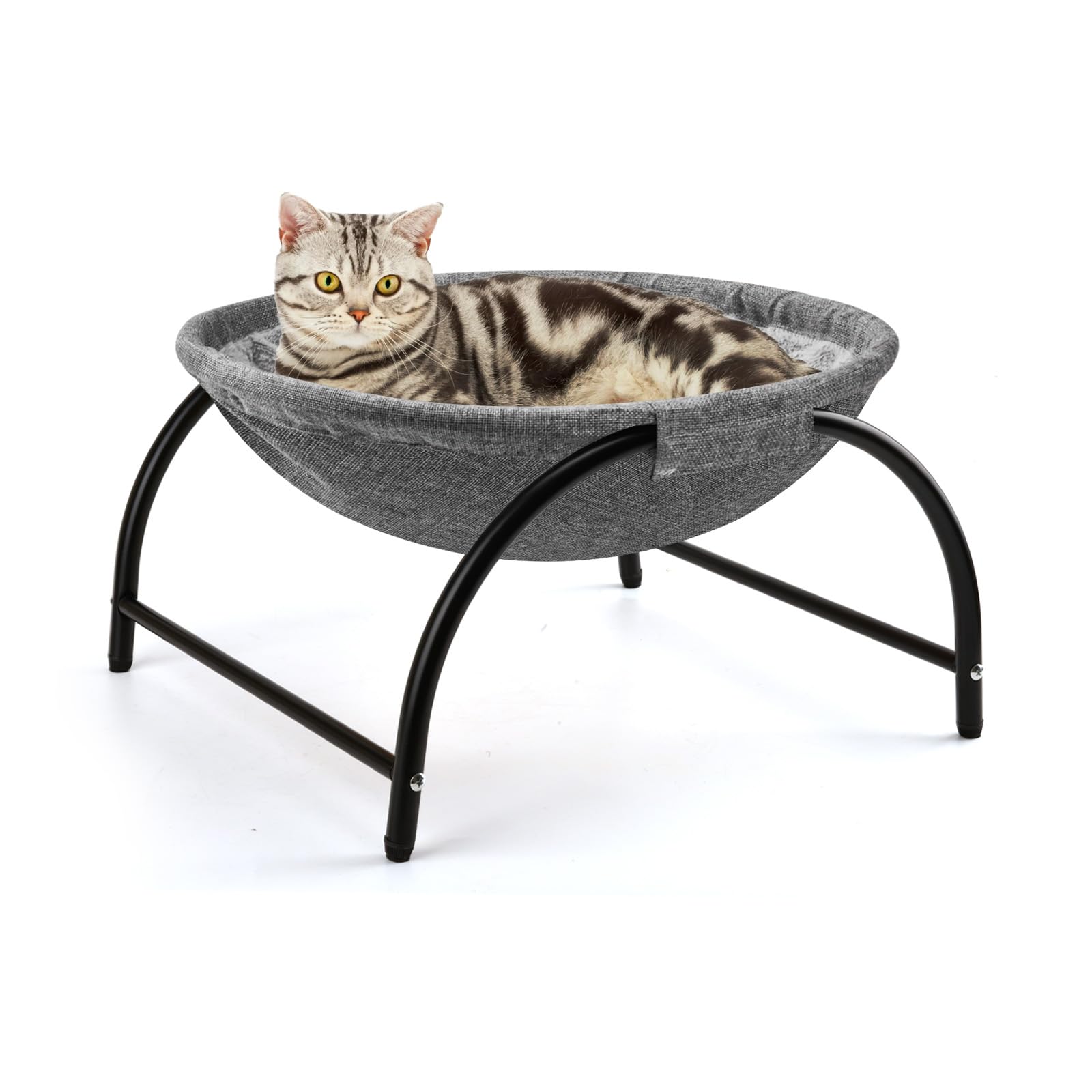 LIFLIX Hamac chat surélevé avec nid en peluche chaud pour le confort.