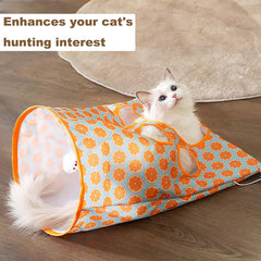 LIFTATAPA tunnel-chat papier-crissant intérieur : son attractif pour stimuler l attention