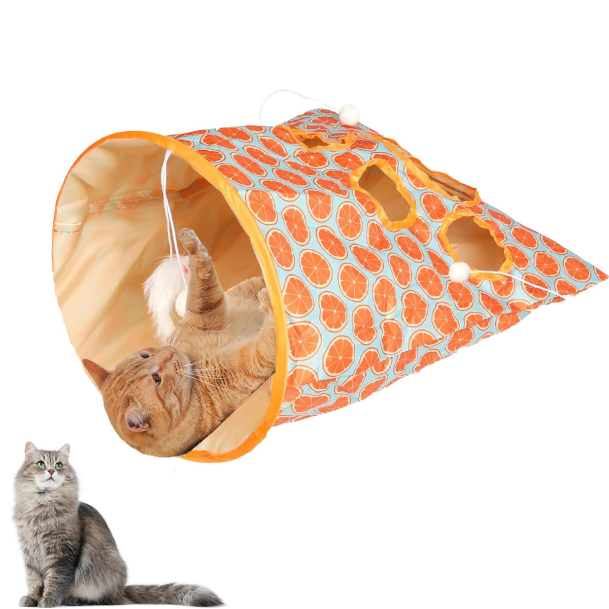 LIFTATAPA tunnel-chat peluche souris : stimulation naturelle et jeu interactif
