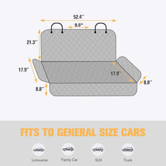LiftGo dos anti-glisse en mesh, maintien sécurisé du couvre-siège.