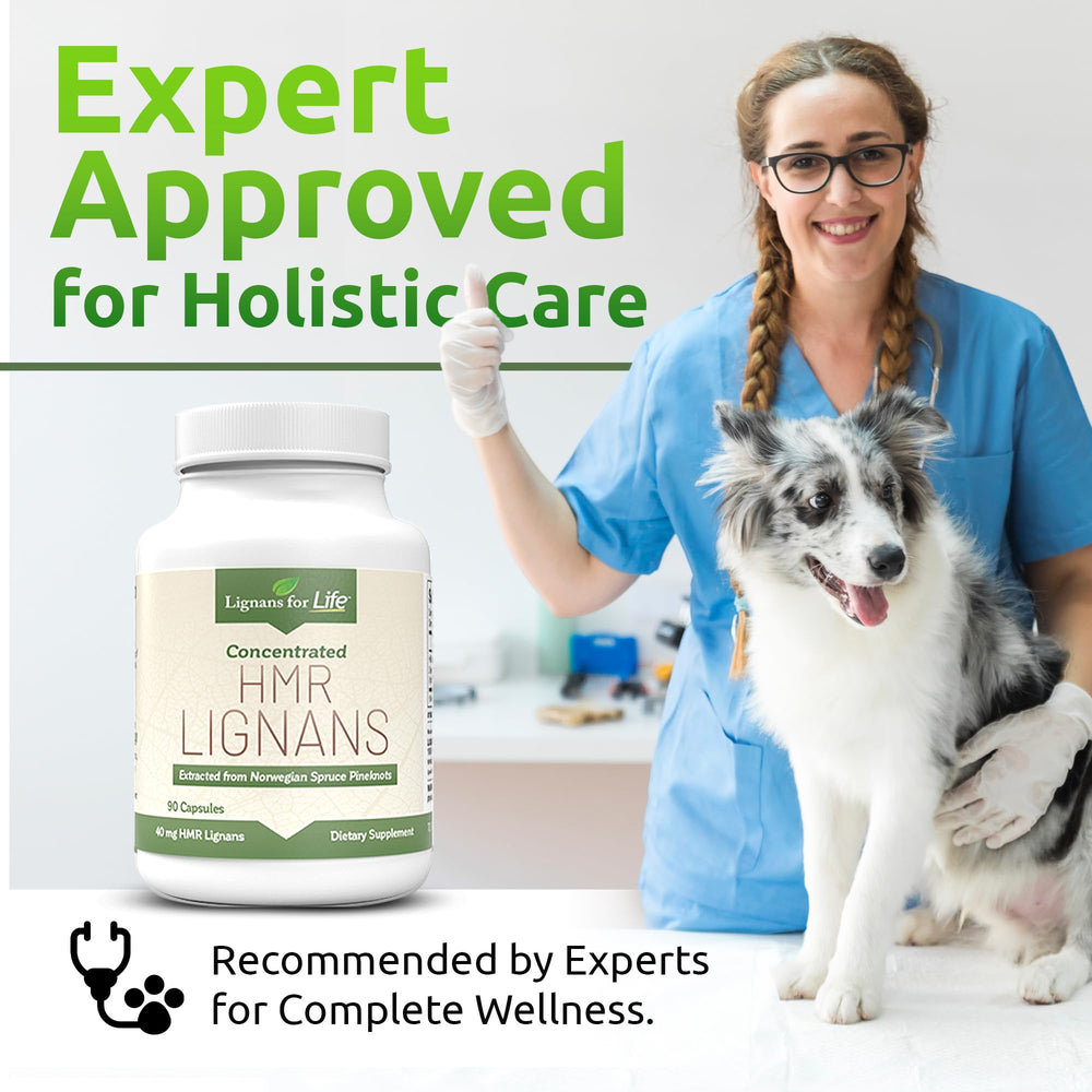 Lignans For Life : adapté chiens sensibles aux fibres, douceur digestive.