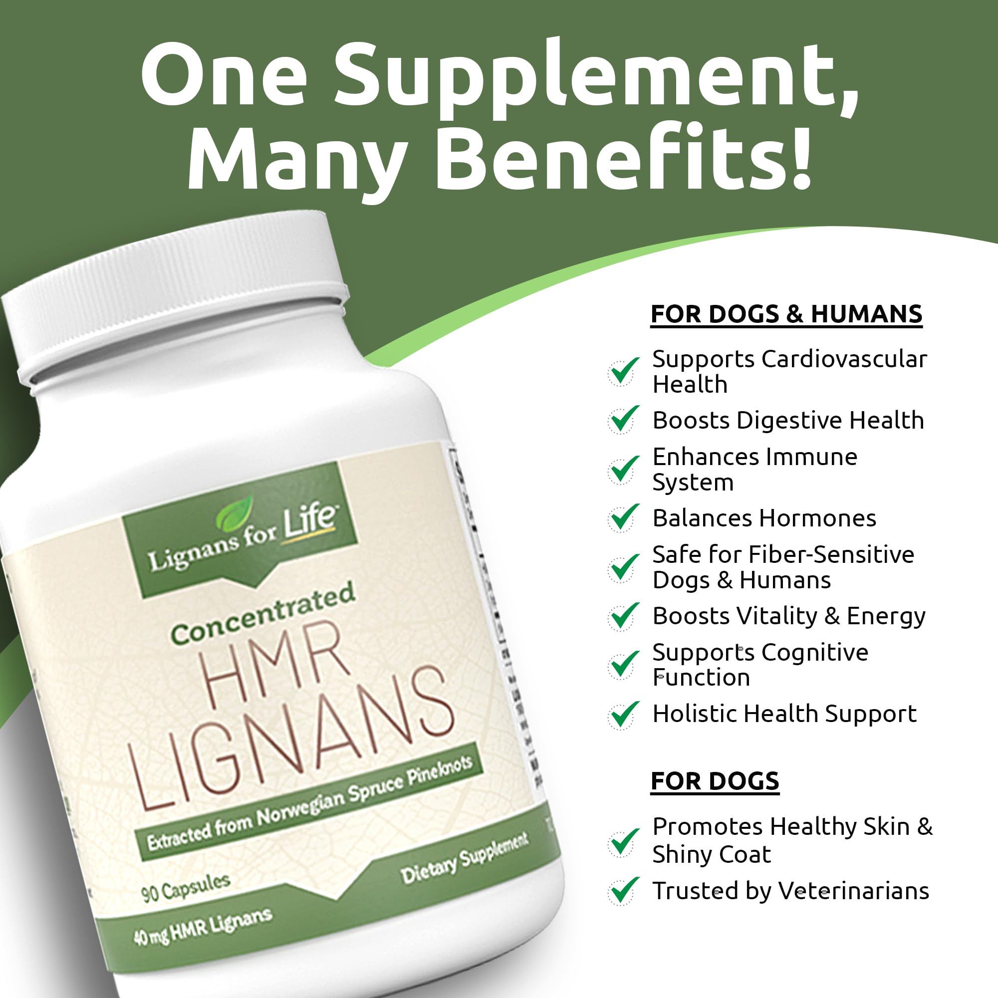 Lignans For Life : recommandé par vétérinaires pour la santé canine.