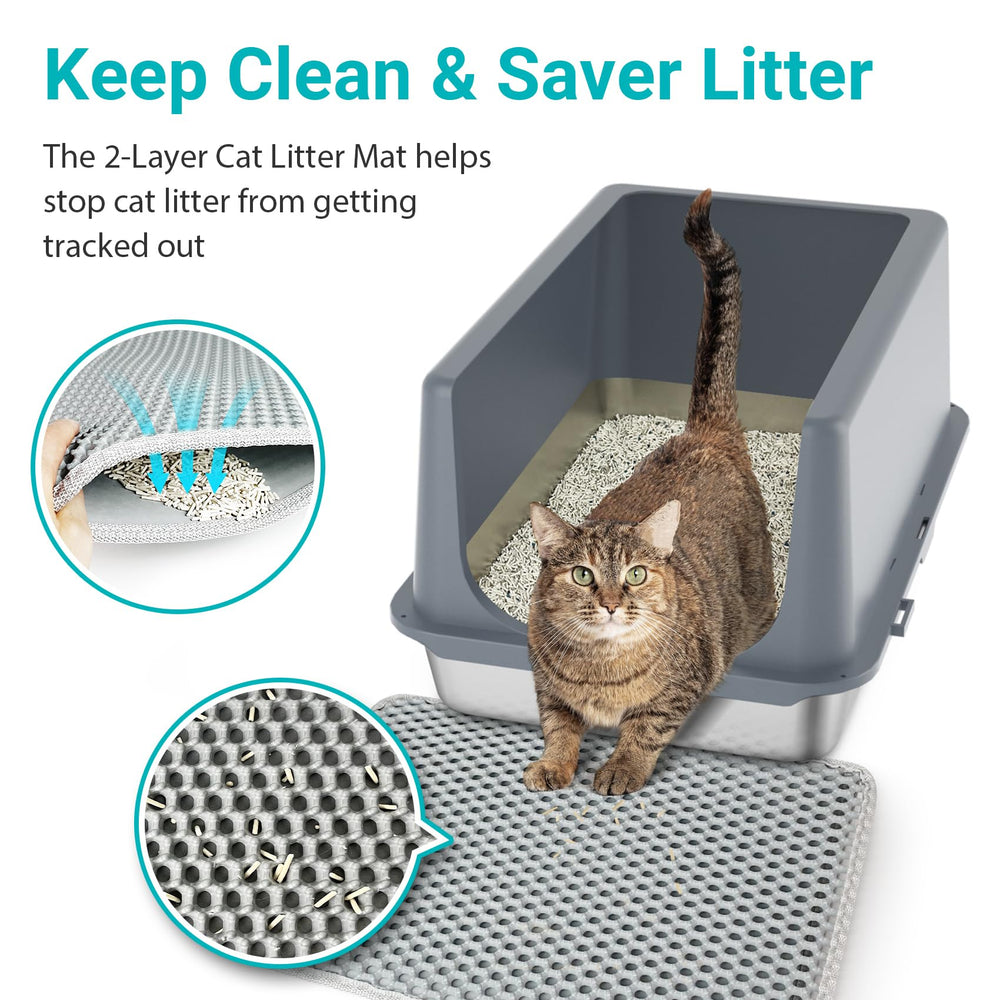 Lihong litiere ouverture large facilite l acces pour chats