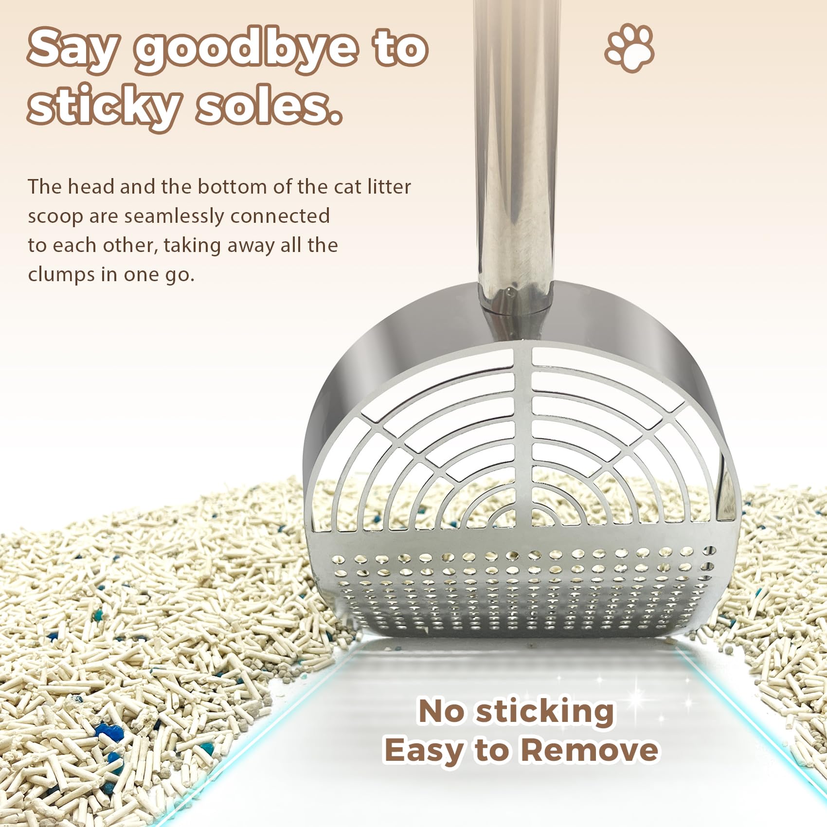 LIHOOOOM pelle-litiere anti-odeur et acier durable.