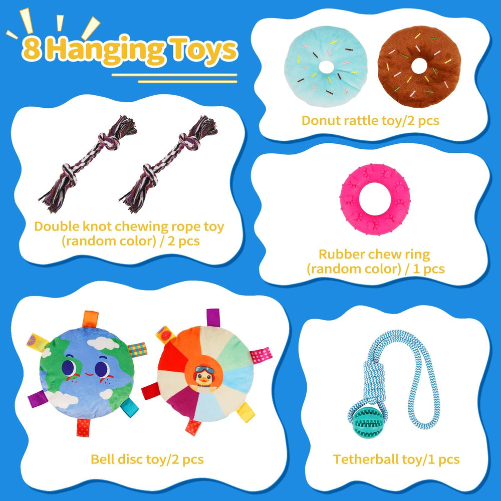 Liitrton Puppy Play Gym, corde élastique ajustable, sécurité lors du jeu