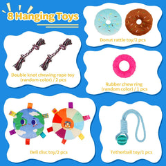 Liitrton Puppy Play Gym, corde élastique ajustable, sécurité lors du jeu