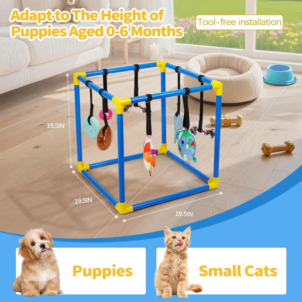 Liitrton Puppy Play Gym en dimensions 19,5 pouces, adaptée pour chiots et petites cages