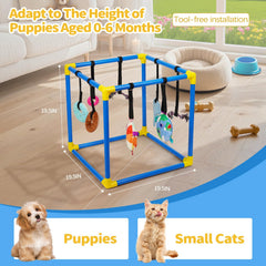 Liitrton Puppy Play Gym en dimensions 19,5 pouces, adaptée pour chiots et petites cages
