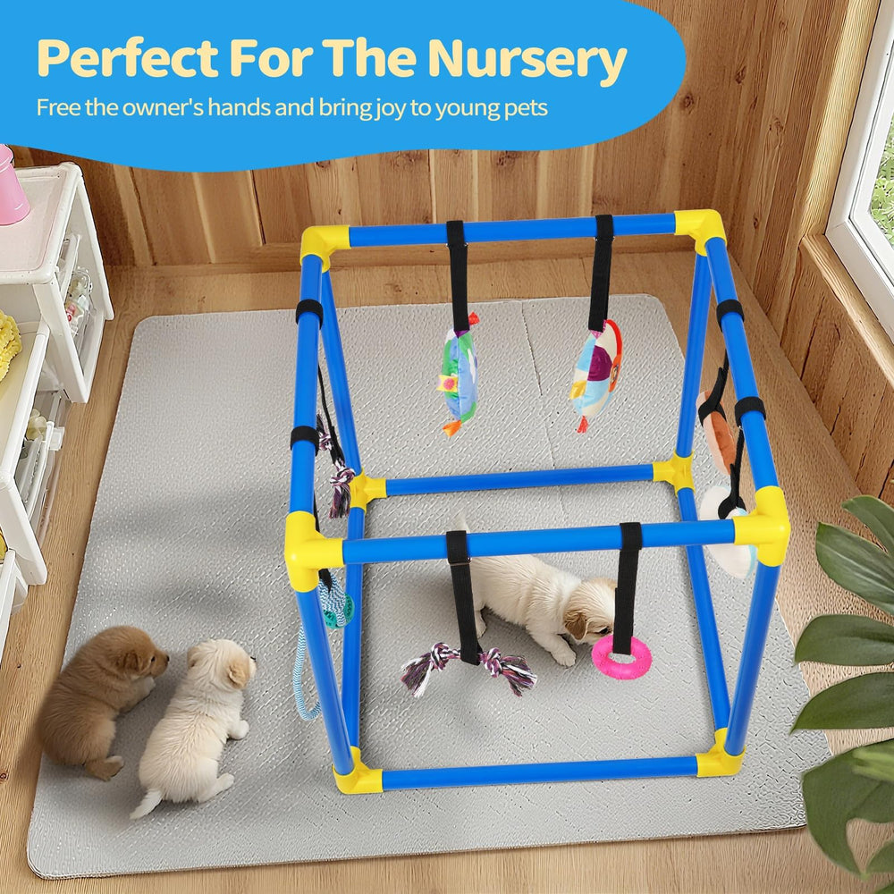 Liitrton Puppy Play Gym offre enrichissement mental et physique pour chiots et petits chiens