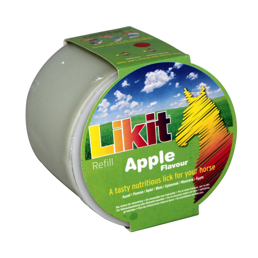 Likit Réfill Saveur Pomme pour cheval, favorise l'occupation et le bien-être.