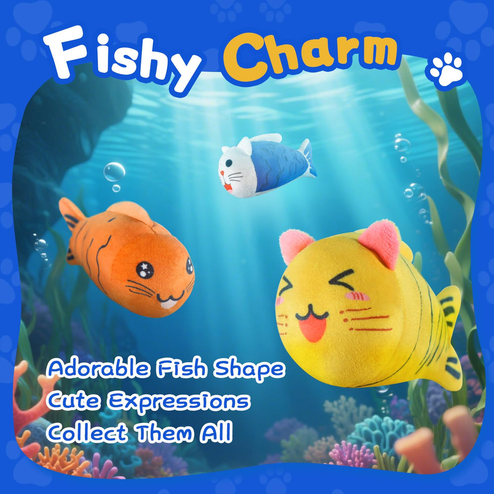 Jouet lilfrd poisson taille adaptée pour petites races et chiots.