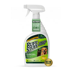 Ruff Stuff de Lillian Ruff, bouteille spray prête à l’emploi pour taches et odeurs.